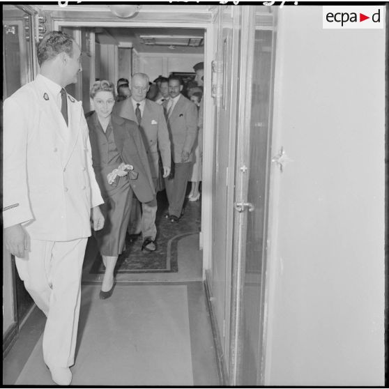 Alger. Embarquement à bord du "Ville d'Oran".