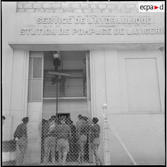 Visite de la station de pompage de Lavigerie, près du barrage du Ghrib.