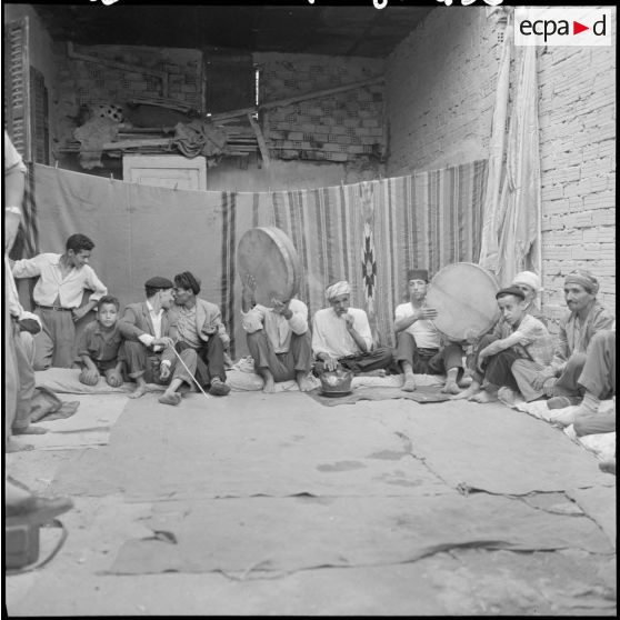 Birmandreis. Fête organisée à l'occasion du référendum du 28e septembre 1958.