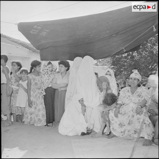 Birmandreis. Fête organisée à l'occasion du référendum du 28e septembre 1958.
