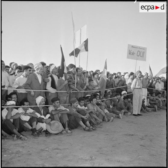 Rassemblement à la cité d'urgence de Maison-Carrée.