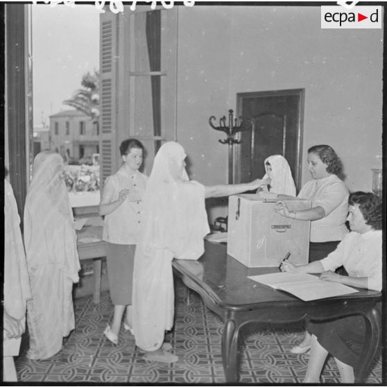 Mitidja. Première journée du référendum.