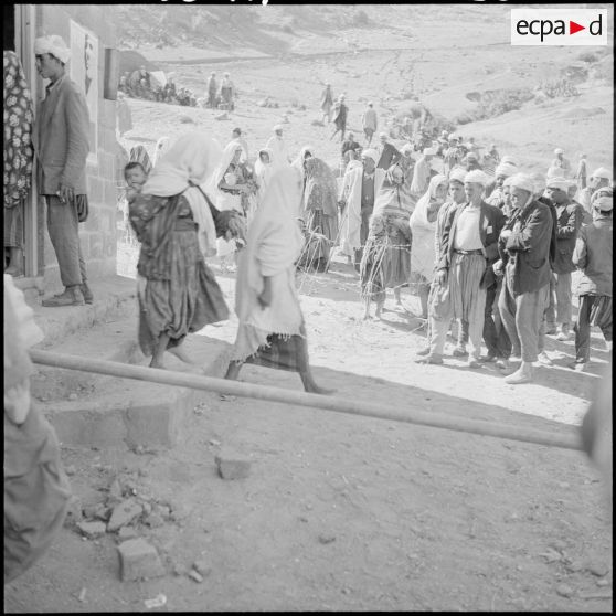 Sidi-Simiane. Le bureau de vote.