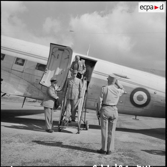 Tiaret. Arrivée du général de Gaulle.