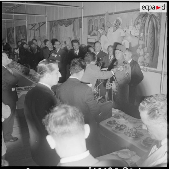 Alger. Inauguration du XVIIIe salon des Arts Ménagers à la nouvelle gare maritime.