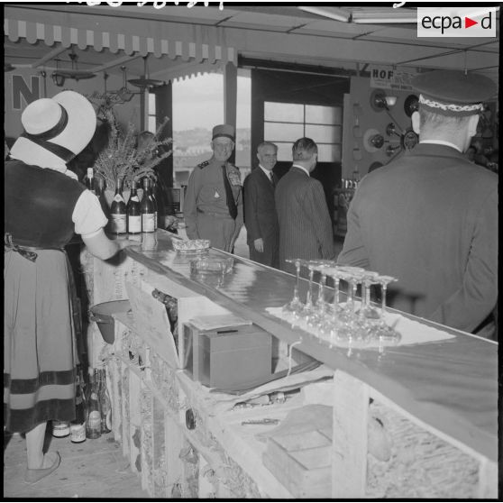 Alger. Inauguration du XVIIIe salon des Arts Ménagers à la nouvelle gare maritime.