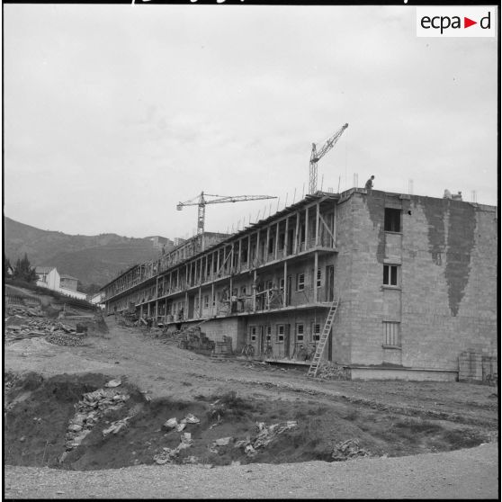 Construction d'un immeuble.