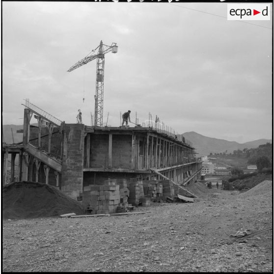 Construction d'un immeuble.