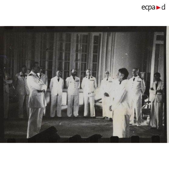 Election du président du gouvernement provisoire de la République Cochinchinoise. [description provisoire]