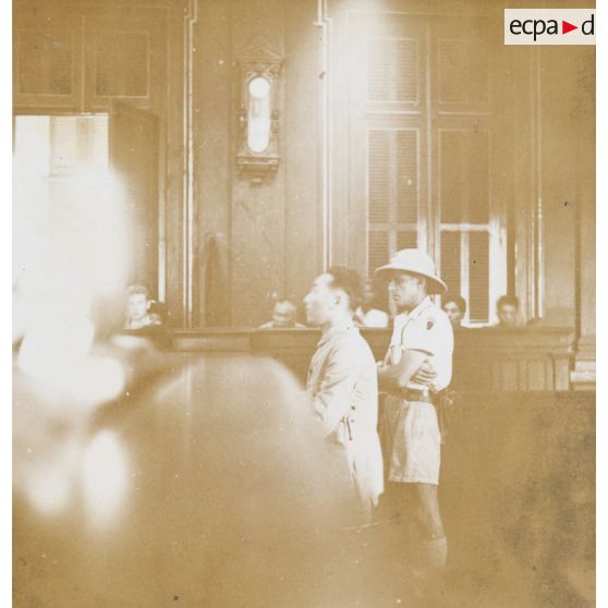 Différentes phases du procès. [description provisoire]