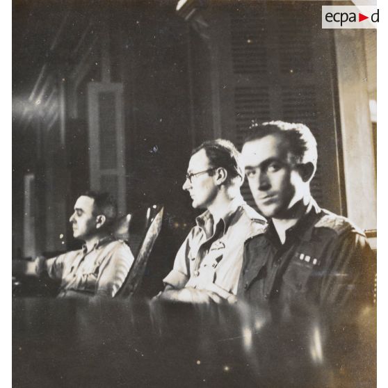 Différentes phases du procès. [description provisoire]