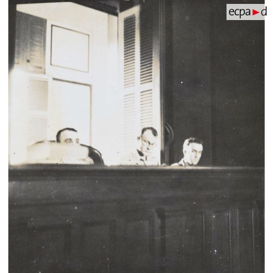 Différentes phases du procès. [description provisoire]