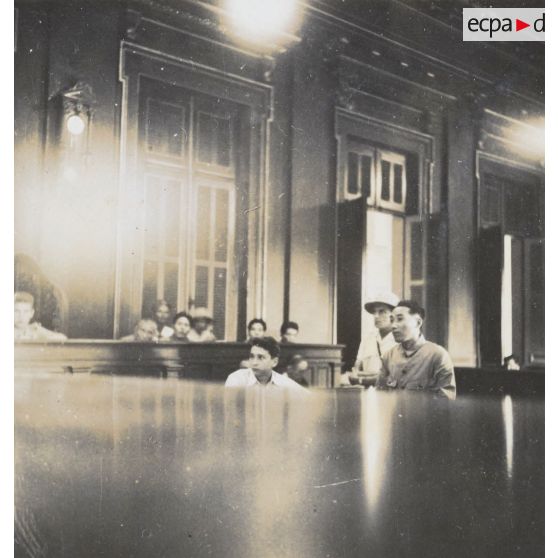 Différentes phases du procès. [description provisoire]