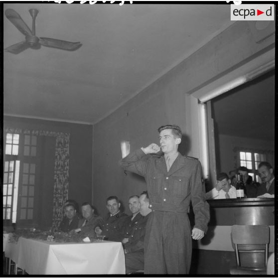 Réception au 9e régiment de zouaves (RZ).