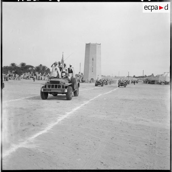 Ouargla. Cérémonie militaire.