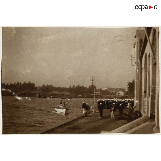 Arrivée du  général Gouraud à Dakar. [légende d'origine]<br>