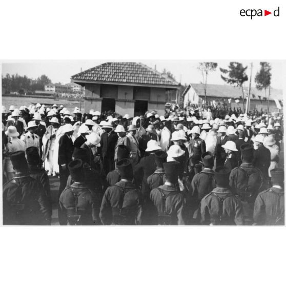 Arrivée du  général Gouraud à Dakar. [légende d'origine]<br>
