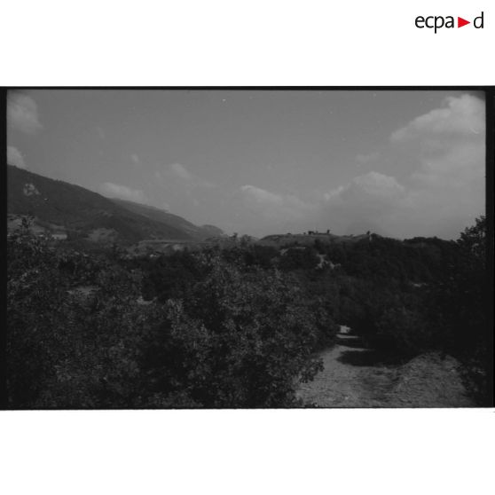 Le fort vu de la batterie annexe sud - 1991. [légende d'origine]