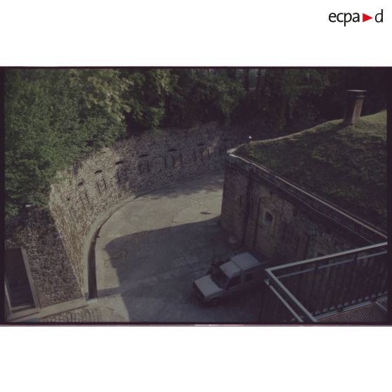 Caponnière de gorge et galerie de fusillade de la contrescarpe. [légende d'origine]