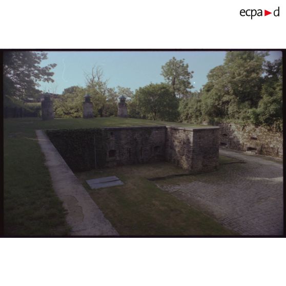 Caponnière ouest (saillant 3) et galerie de fusillade de la contrescarpe. [légende d'origine]