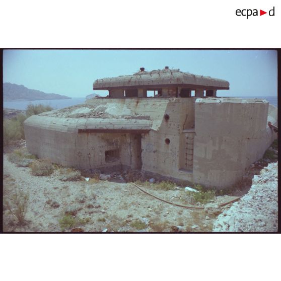 Batterie de l'Escalette. Arrière du poste de tir allemand H636a.