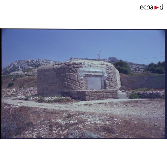 Batterie de l'Escalette. Casemate  R 669. [légende d'origine]