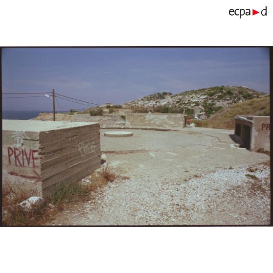 Batterie de l'Escalette. Emplacement de tir. [légende d'origine]