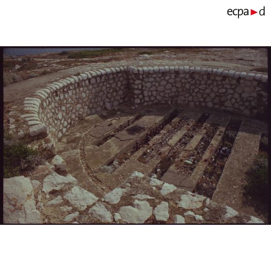 Batterie de Croisette. Cuve pour mortier de 270 mm Mle 1889. [légende d'origine]