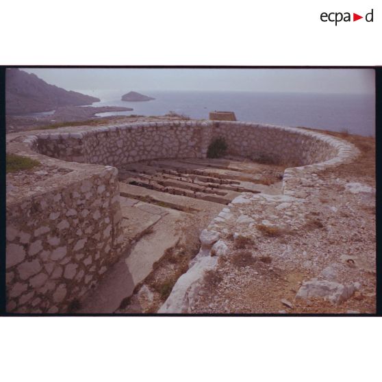Batterie de Croisette. Cuve pour mortier de 270 mm Mle 1889. [légende d'origine]