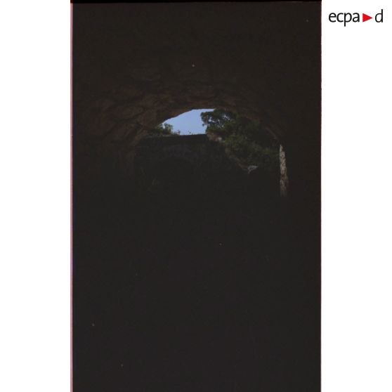 Fort du Gros Cerveau. Emplacement de tir coupant la galerie de jonction de ceux-ci. [légende d'origine]