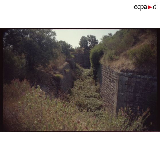 Caponnière double du front est. [légende d'origine]