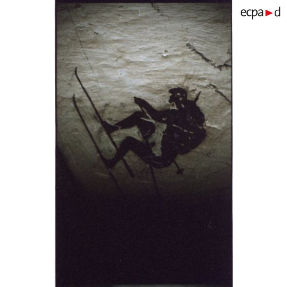 Le chasseur alpin ''tout schuss" ! [légende d'origine]