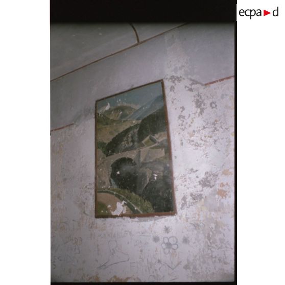 Peinture représentant le pont d'Asfeld. [légende d'origine]