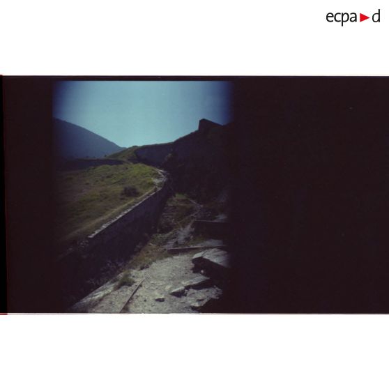 Citadelle de Briançon. Fossé nord. [légende d'origine]<br>