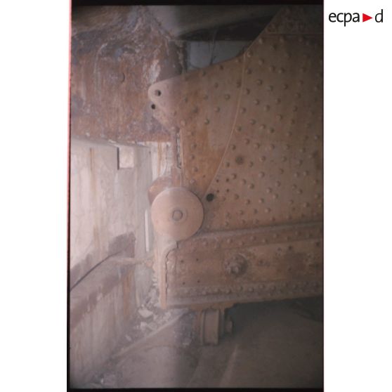 Détail de l'affût de 155 long. [légende d'origine]