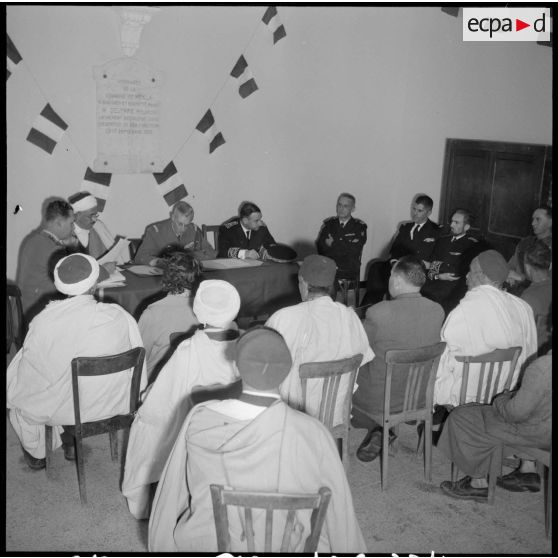 Mekla. Cérémonie officielle de l'installation de la délégation spéciale.