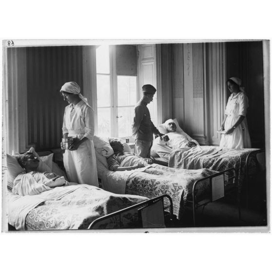 A l'ambulance américaine, Park, Oise, 1917. [légende d'origine]