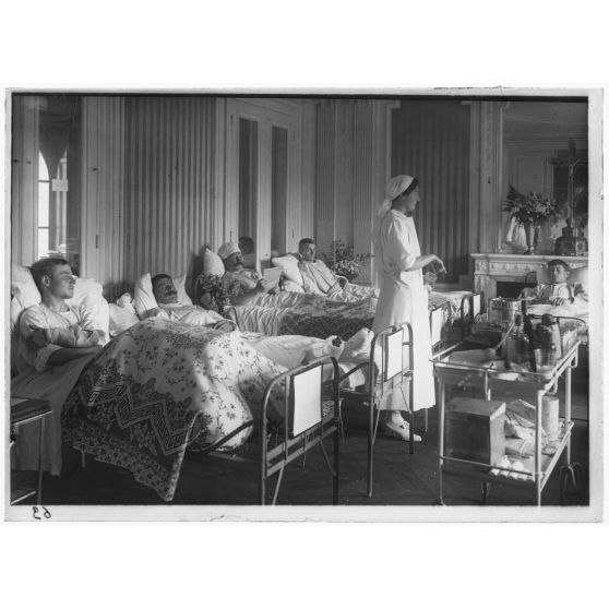 A l'ambulance américaine, Park, Oise, 1917. [légende d'origine]