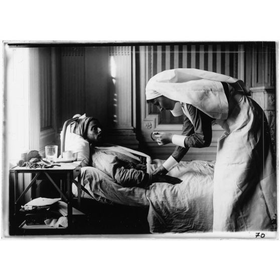 A l'ambulance américaine, Park, Oise, 1917. [légende d'origine]