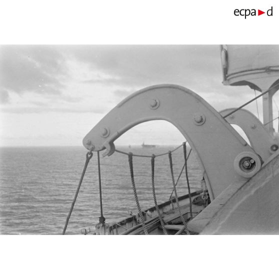 [Octobre 1945. A bord du bâtiment de transport de troupes Orontès entre Marseille et l'Indochine.]