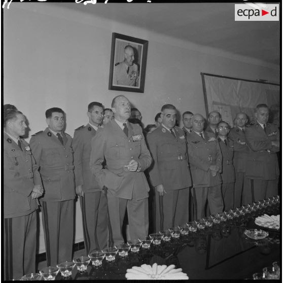 Voeux du général Allard lors de la réception du réveillon du jour de l'an.