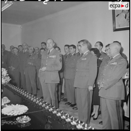 Voeux du général Allard lors de la réception du réveillon du jour de l'an.