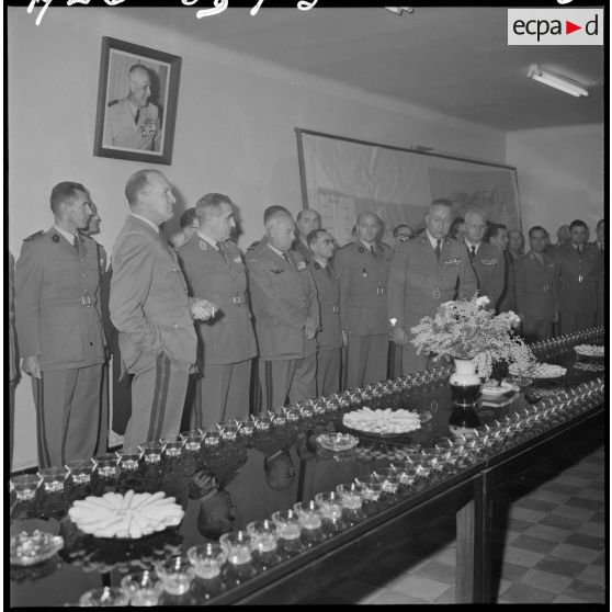 Voeux du général Allard lors de la réception du réveillon du jour de l'an.