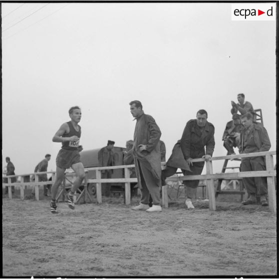 Alger. Hippodrome de Caroubier. Championnat d'Afrique du Nord (AFN) de cross-country. Course.