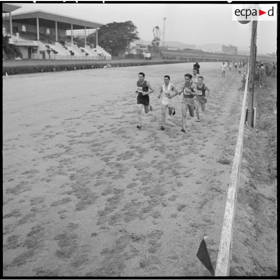 Alger. Hippodrome de Caroubier. Championnat d'Afrique du Nord (AFN) de cross-country. Course.
