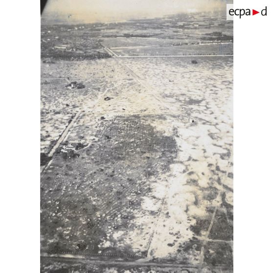 Vue aérienne de la ville de Saigon.