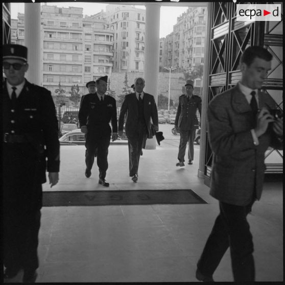 Alger. Arrivée de Pierre Guillaumat au gouvernement général de l'Algérie.