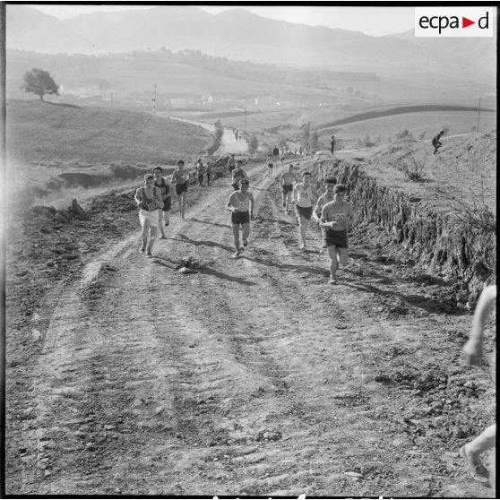 Tizi Ouzou. Tournoi de cross-country. Pendant le parcours.