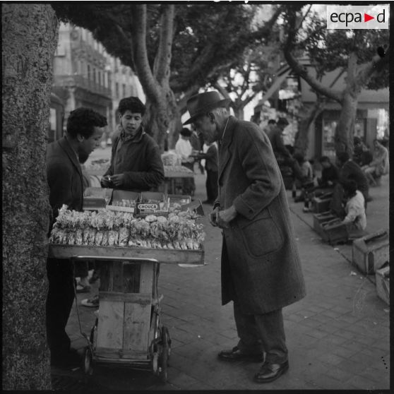 Alger. Quartier européen. Marché.