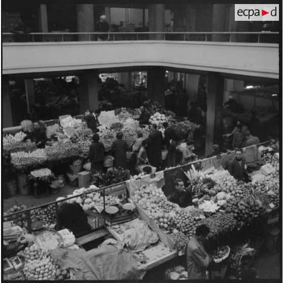 Alger. Quartier européen. Marché.